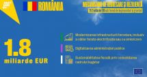 Stire din Economie : România a primit o prefinanțare de 1,8 miliarde euro din PNRR