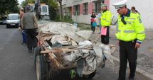 Stire din Eveniment : Scandal între un căruțaș și polițiștii locali. Bărbatul a fost încătușat
