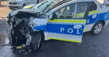 Stire din Eveniment : Urmărire ca în filme. Un șofer beat a lovit o mașină de poliție și a fost prins după o intervenție în forță