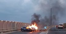 Stire din Eveniment : Șoferul care a intrat cu mașina în separatorul de sens pe Podul de la Butelii era băut!
