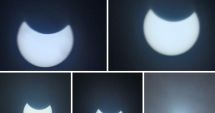 Stire din Social : Galerie foto. Primele imagini cu eclipsa de Soare, văzută la Constanţa