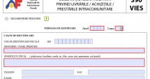 Stire din Economie : Se modifică declarația fiscală 390 VIES