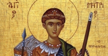 Astăzi sunt sărbătiți cei ce poartă numele Sfântului Mare mucenic Dimitrie