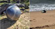 Stire din Actualitate : Șase sfere misterioase au fost aduse de valuri pe plajele din Australia