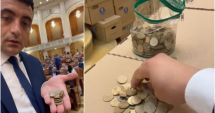 Stire din Politică-Administrație : George Simion a adus ”punguța cu 50 de bani” în Parlament: ”Pentru miniștrii care umilesc românii la pompă”