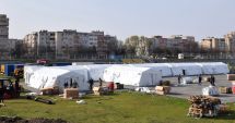 Stire din Eveniment : GALERIE FOTO / Spitalul militar mobil prinde contur, pe stadionul "Portul". Pregătiri pentru scenariul 4