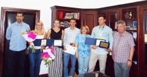 Stire din Cultură-Educație : Sportivii de la "Ovidius", premiați pentru noile titluri obținute