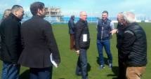 Stire din Sport : Stadionul Academiei Hagi, inspectat de LPF