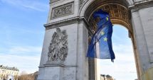 Steagul UE, dat jos de pe Arcul de Triumf din Paris, după protestele extremiştilor de dreapta