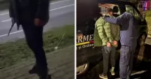Stire din Eveniment : Tânăr imobilizat de jandarmi după ce și-a amenințat colegii cu un cuțit, în fața internatului