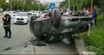 Stire din Eveniment : Un drift ratat! Un șofer teribilist s-a răsturnat cu bolidul