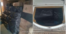 Stire din Eveniment : Aproximativ 250.000 de pachete țigări de contrabandă, descoperite la bordul unei ambarcațiuni