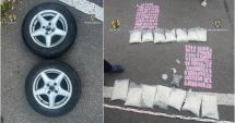 Stire din Eveniment : Traficanți de droguri prinși cu 14 kg de psihoactive, în roțile de rezervă