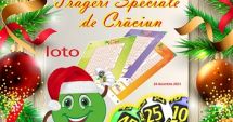 Stire din Actualitate : TRAGERILE SPECIALE LOTO DE CRĂCIUN, vineri, 24 decembrie, în direct, pe România Tv