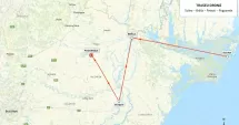 Stire din Eveniment : Traseul dronei doborâte de armata română. A survolat mai multe județe