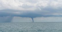 GALERIE FOTO / Trombă marină în Delta Dunării, fenomenul meteo rar confundat cu o tornadă