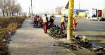 Stire din Social : Trotuarele de pe strada Cumpenei, refăcute