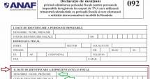 Stire din Economie : Ultimul termen pentru declarația 092