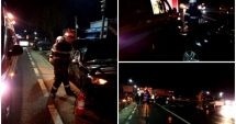 Stire din Eveniment : Pompier lovit de o mașină în timp ce intervenea la un accident