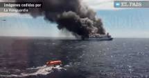 Stire din Actualitate : Alertă în Marea Mediterană. Trei români, printre pasagerii feribotului cuprins de flăcări în largul Insulelor Baleare