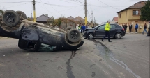 Stire din Eveniment : GRAV ACCIDENT RUTIER, la Constanța. Două victime, după ce o mașină s-a răsturnat