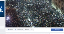 Stire din Eveniment : Euronews, cover pe Facebook o fotografie de la protestele din România