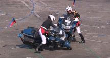 VIDEO. Doi motocicliști s-au lovit în timpul paradei de Ziua Franței, în fața președintelui Macron