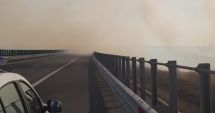 Stire din Eveniment : Atenție, șoferi! Vizibilitate scăzută pe A2, din cauza unui incendiu la miriște