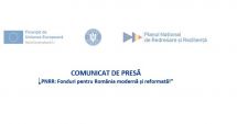 Stire din Anunțuri : „PNRR: Fonduri pentru România modernă și reformată!”