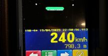 Stire din Eveniment : Un tânăr de 22 de ani, prins când circula cu 240 km/h pe Autostrada Bucureşti – Constanţa