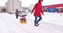 Stire din Social : Ninsori  în averse și ger,  la Constanța