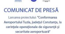 Stire din Anunțuri : Lansarea proiectului: ”Conformarea Aeroportului Tuzla, județul Constanța, la cerințele operaționale de siguranță și securitate aeroportuară”