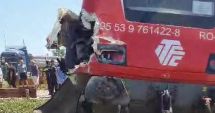 ACCIDENT FEROVIAR LA CONSTANŢA! Tren cu zeci de călători, în coliziune cu un camion plin cu piatră