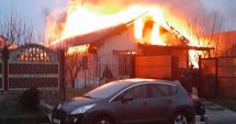 Stire din Eveniment : Incendiu devastator în localitatea Siminoc! O casă a fost cuprinsă de flăcări