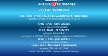 Stire din Actualitate : Programul zilei de joi, 4 septembrie, la Antena 3 Constanța