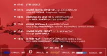 Stire din Actualitate : Programul zilei de luni, 13 aprilie, de la Antena 3 Constanța
