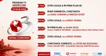Stire din Actualitate : Programul zilei de miercuri, 15 iulie, de la Antena 3 Constanța