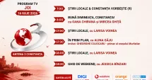 Stire din Actualitate : Programul zilei de joi, 16 iulie, de la Antena 3 Constanța