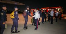 Stire din Eveniment : Pompieri români care au acţionat pentru stingerea incendiilor din Spania s-au întors acasă