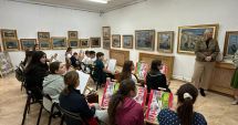 Atelier de pictură, pentru elevii din Topalu, la Muzeul de Artă ”Dinu și Sevasta Vintilă”