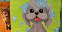 „Oră de baie la căței”- atelier creativ pentru cei mici