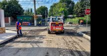 Stire din Social : Carosabilul și trotuarele pe strada Mihu Copilu, în plin proces de reabilitare