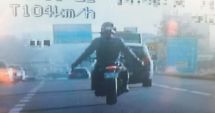 Stire din Eveniment : INCONȘTIENȚĂ PE ȘOSEA: 178 km/h, cu MOTOCICLETA, în TRAFIC!