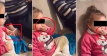 Stire din Social : CAZ REVOLTĂTOR! Fetiță de 3 ani, pusă de părinți să fumeze și să bea cafea: "Hai, trage, trage!"