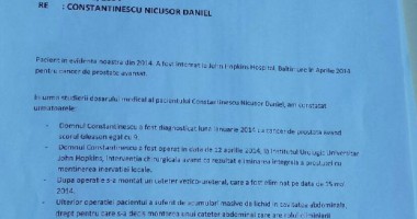 Acte medicale privind sănătatea lui Nicușor Constantinescu, apostilate de Departamentul de Stat al SUA / Galerie foto - 2