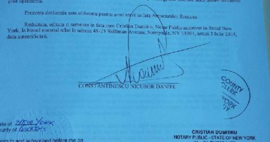 Acte medicale privind sănătatea lui Nicușor Constantinescu, apostilate de Departamentul de Stat al SUA / Galerie foto - 6