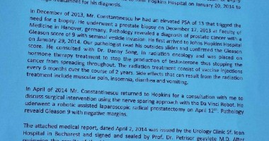 Acte medicale privind sănătatea lui Nicușor Constantinescu, apostilate de Departamentul de Stat al SUA / Galerie foto - 7