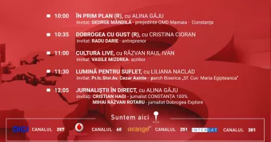 Stire din Actualitate : Programul zilei de duminică, 15 februarie, de la Antena 3 Constanța