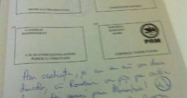 Galerie foto. Iată ce MESAJE INCREDIBILE au scris românii pe buletinele de vot - 2