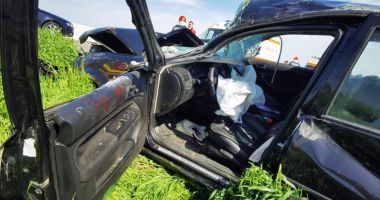 GALERIE FOTO. Accident grav, în ziua de Paşte. Trei persoane au fost rănite - 2